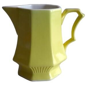 Vintage Yellow NIKKO Creamer Octagonal Classic Collection Mid Century Modern